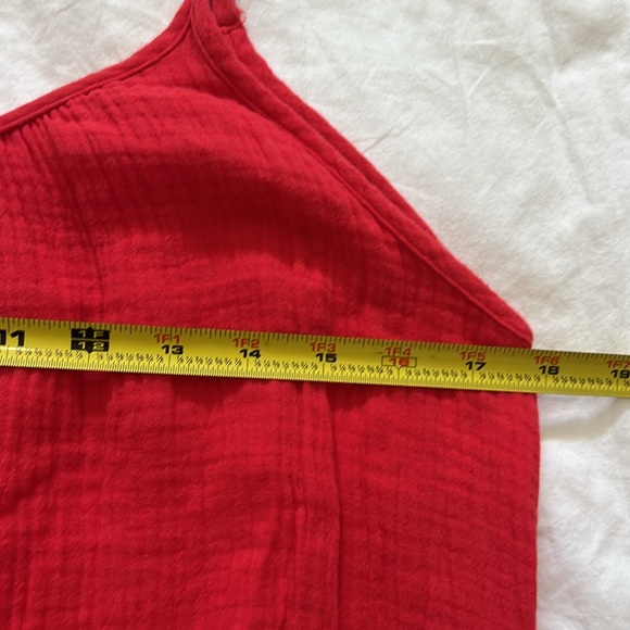 Red organic cotton Magaschori beach cover size S - Picture 5 of 7